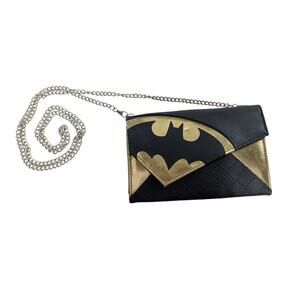 Batman Foil Envelope Wallet Clutch Purse Crossbody Bag Chain Strap Evening Bag‎